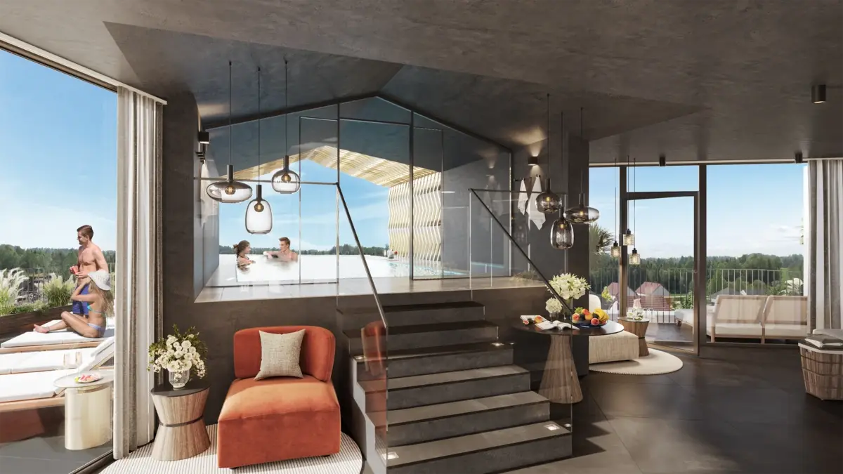Rooftop-SPA mit Sky-Pool im AVAMAR Scharmützelsee